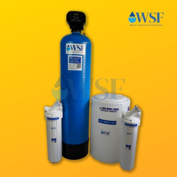 1.7 most sold B - Bin Run Water Softener with white Pre and Post a